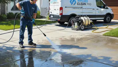 Concrete pressure cleaning for driveways and patios in Greenville, NC by Greenville Paint Pros