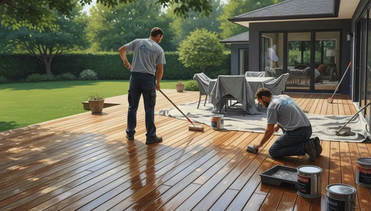 Professional deck sealing in Greenville, NC for moisture and sun protection