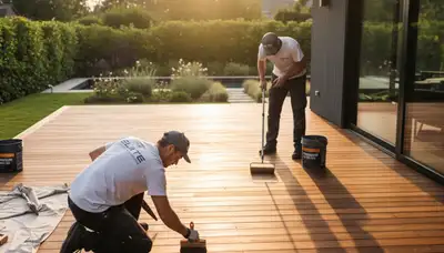 Deck staining service in Greenville, NC by Greenville Paint Pros