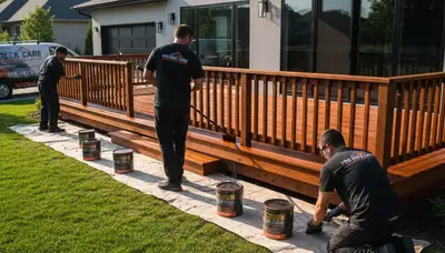 Deck staining service in Greenville, NC by Greenville Paint Pros