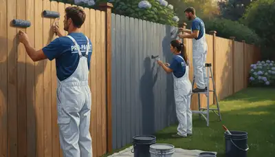 Fence painting service in Greenville, NC for weather protection and curb appeal