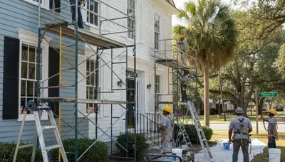 Professional painting team serving Greenville, NC for interior and exterior residential painting services