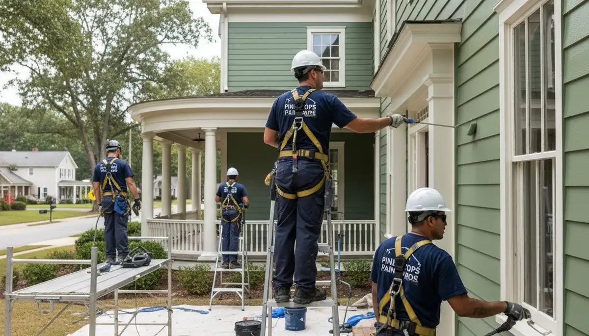 Greenville, NC painting company team providing professional interior and exterior house painting services