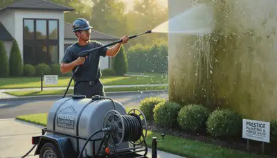 Pressure cleaning exterior surfaces in Greenville, NC by Greenville Paint Pros