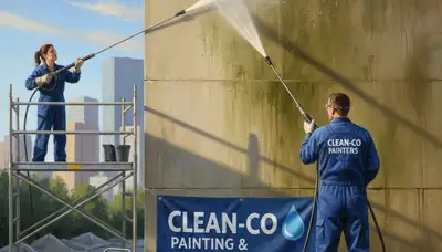 Pressure cleaning service in Greenville, NC for removing mildew and grime from exterior surfaces